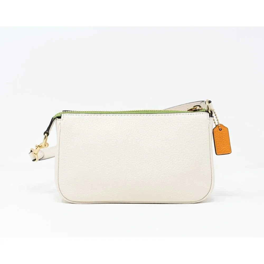 COACH NOLITA 19 Pride Rainbow Graphic Chalk Multi Pebbled Leather NWT CA438 $218 - Picture 4 of 16